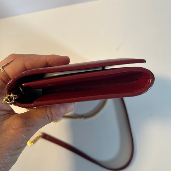 Saint Laurent Paris Red Wallet on chain - Picture 8 of 12
